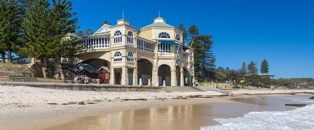 Cottesloe Beach featuring a beach and general coastal views