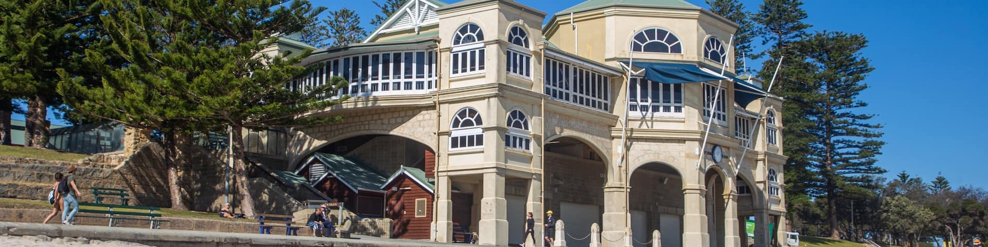 Cottesloe Beach showing general coastal views, a coastal town and a beach