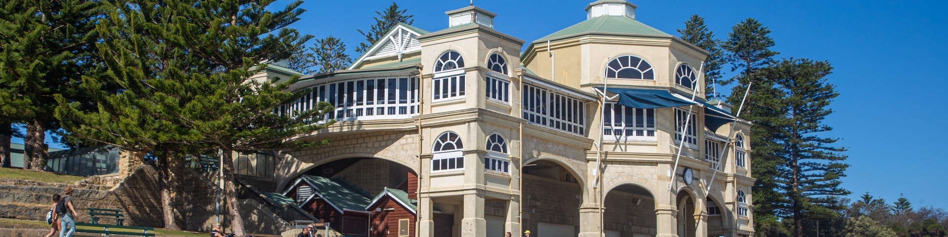 Cottesloe Beach showing general coastal views, a coastal town and a beach