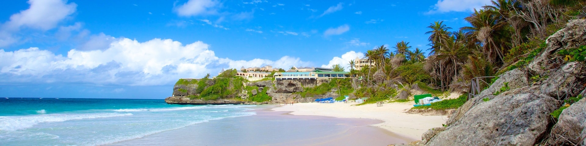 Crane Beach featuring a sandy beach, a coastal town and tropical scenes