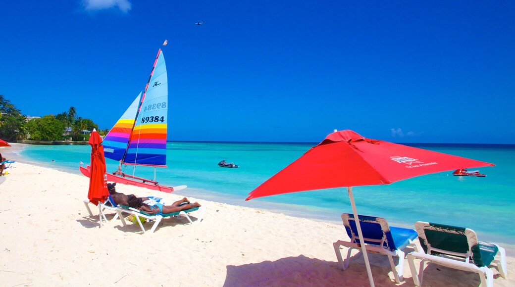 Dover Beach mostrando cenas tropicais, paisagens litorĂąneas e uma praia