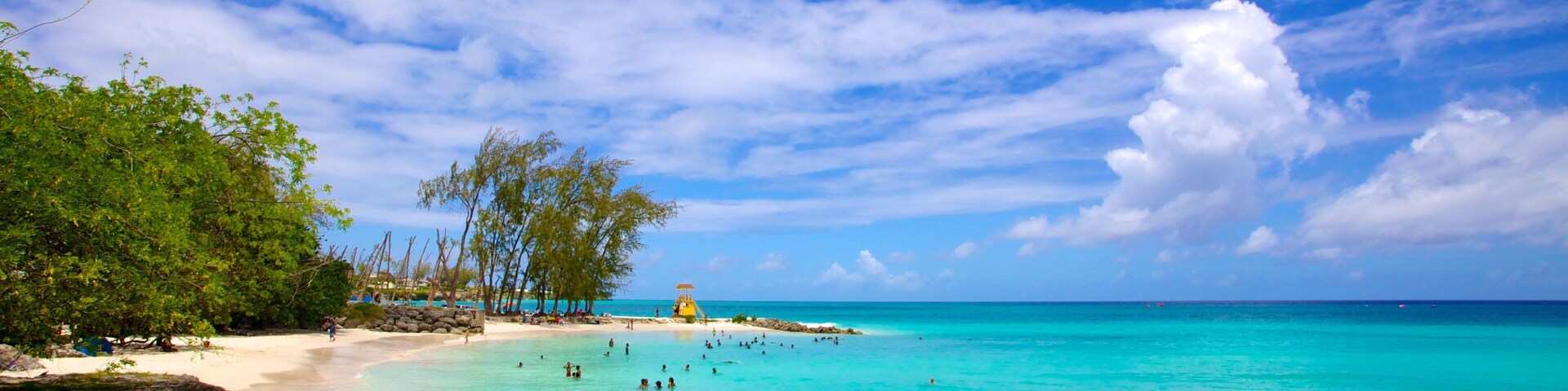 Miami Beach showing a sandy beach, landscape views and swimming