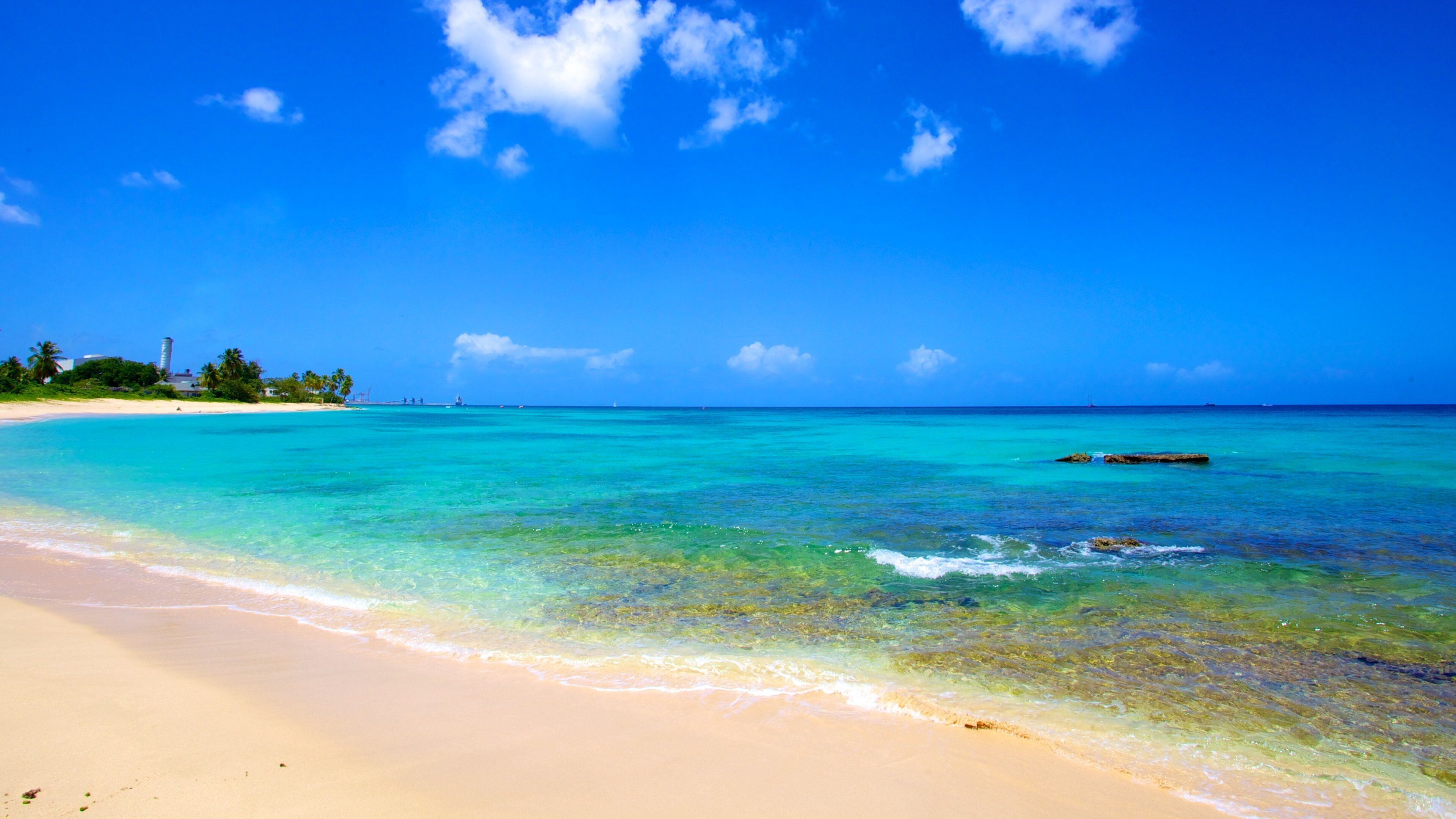 Paradise Beach som viser tropisk landskap, strand og landskap