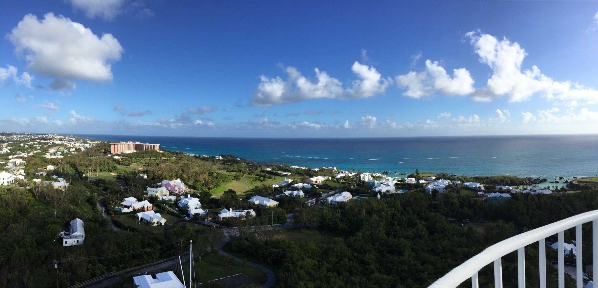 View from the top of the lighthouse. 