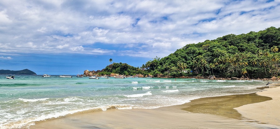 Aventureiro beach on Ilha Grande at Angra dos Reis, Rio de Janeiro, Brazil