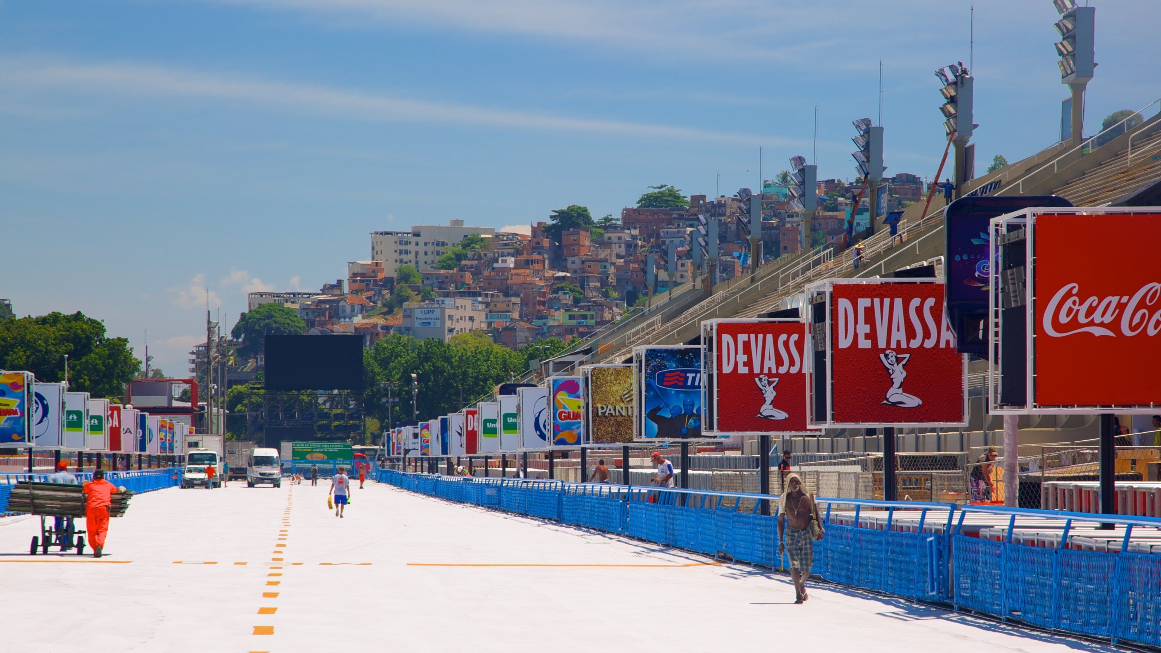 Anhembi Sambadrome showing signage