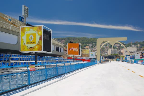 Sambadrome Marquês de Sapucaí showing signage