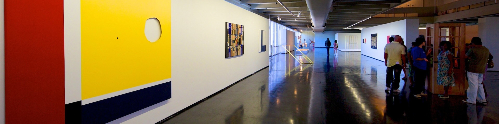 Museum of Modern Art featuring interior views and art