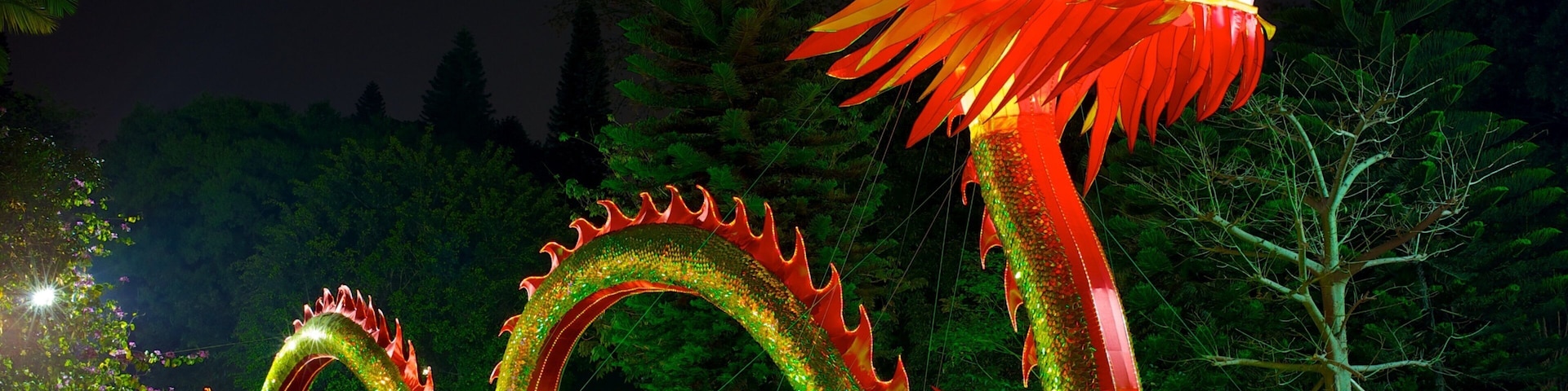 Parque de Yuexiu que inclui arte ao ar livre, passeios e cenas noturnas