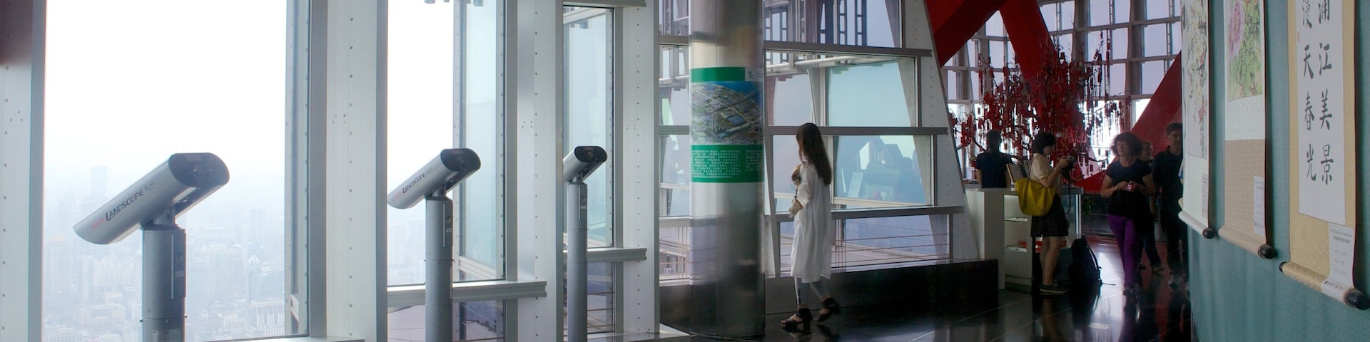 Jin Mao Tower showing interior views and views