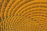 A series of concentric arches with golden accents and intricate patterns.