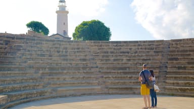 Paphos Archaeological Park featuring heritage architecture as well as a couple