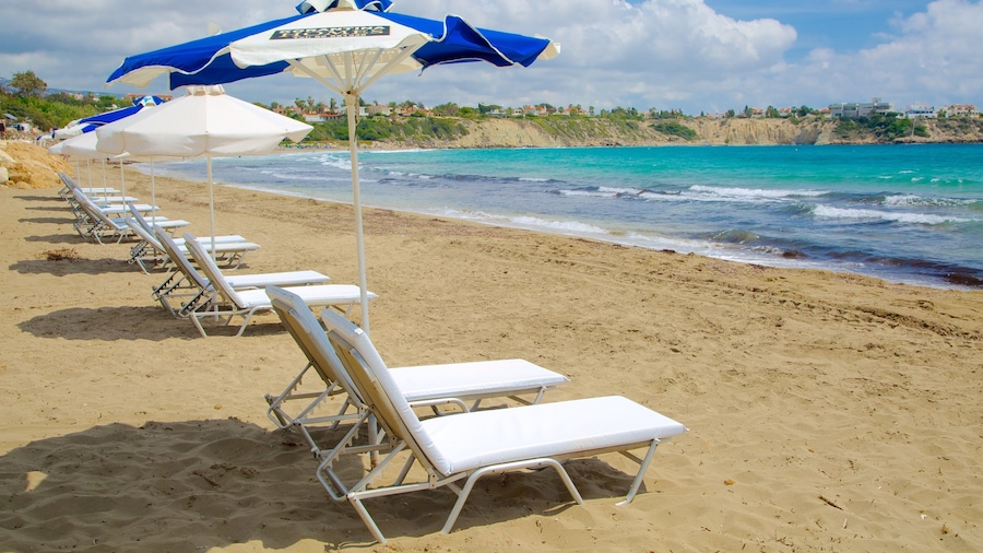 Coral Bay Beach showing a sandy beach