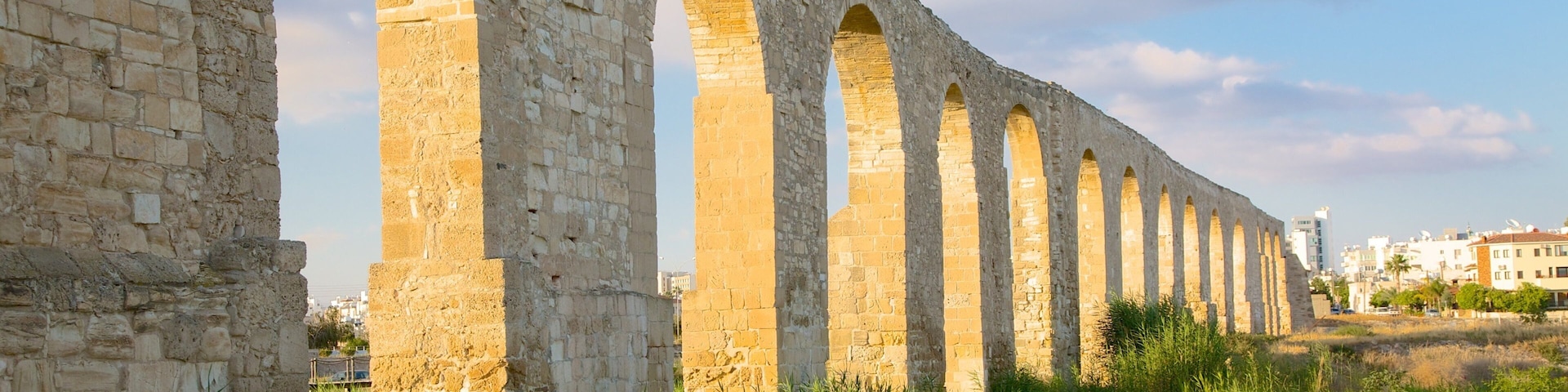 Larnaca Aqueduct featuring heritage architecture