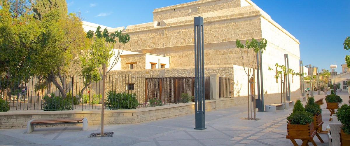 Limassol Castle which includes street scenes, chateau or palace and heritage architecture