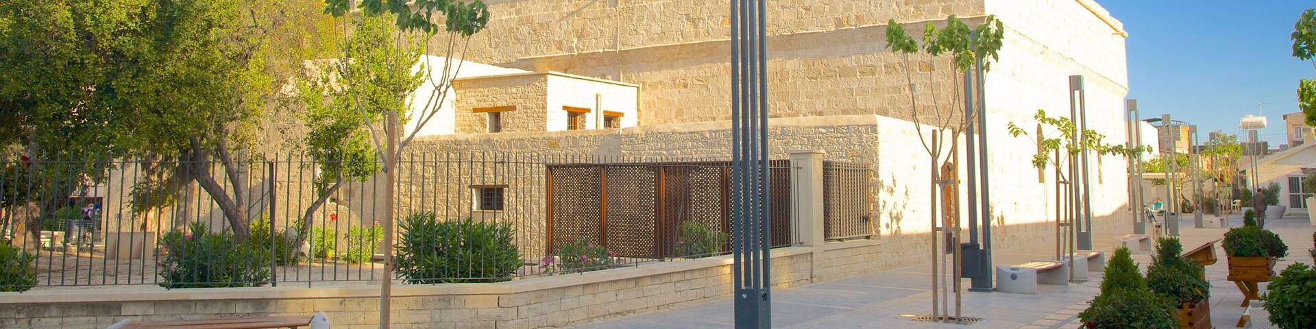 Burg von Limassol welches beinhaltet StraĂenszenen, historische Architektur und Palast oder Schloss