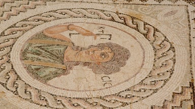 Ruinas de Kourion mostrando vistas interiores