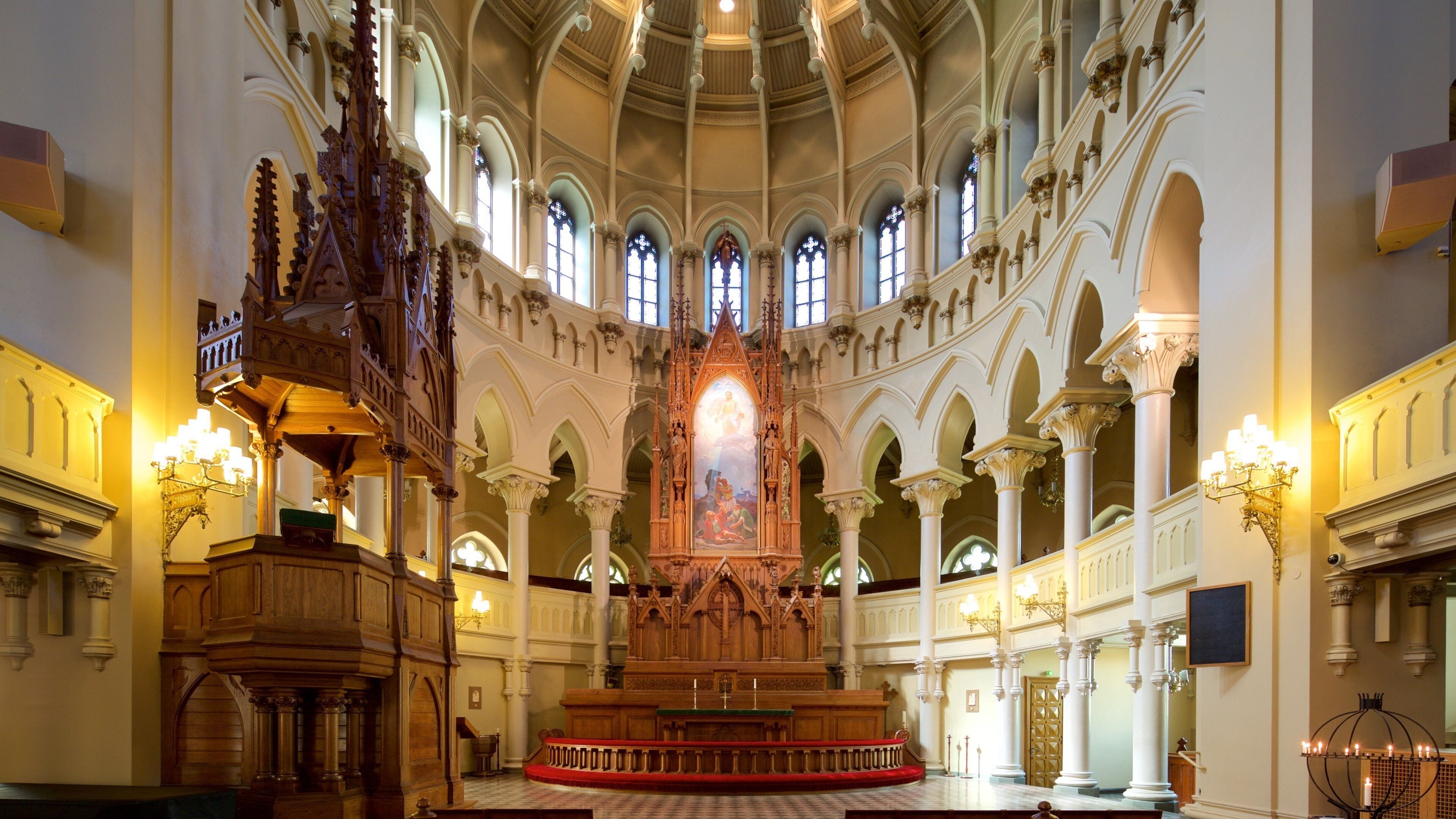 St. John\'s Church showing interior views and a church or cathedral