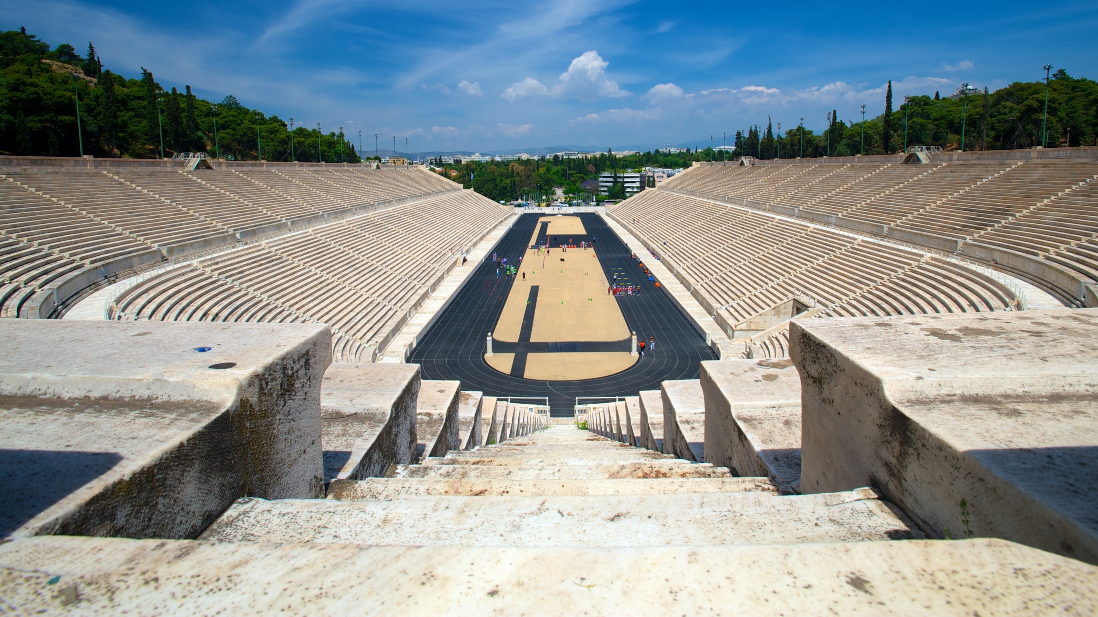 Panathenaic Stadium which includes a sporting event