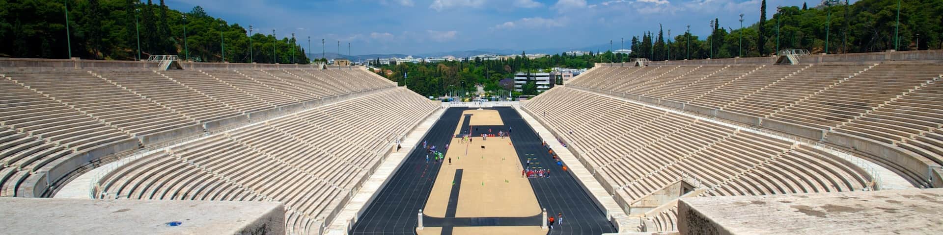 Panathenaic Stadium which includes a sporting event