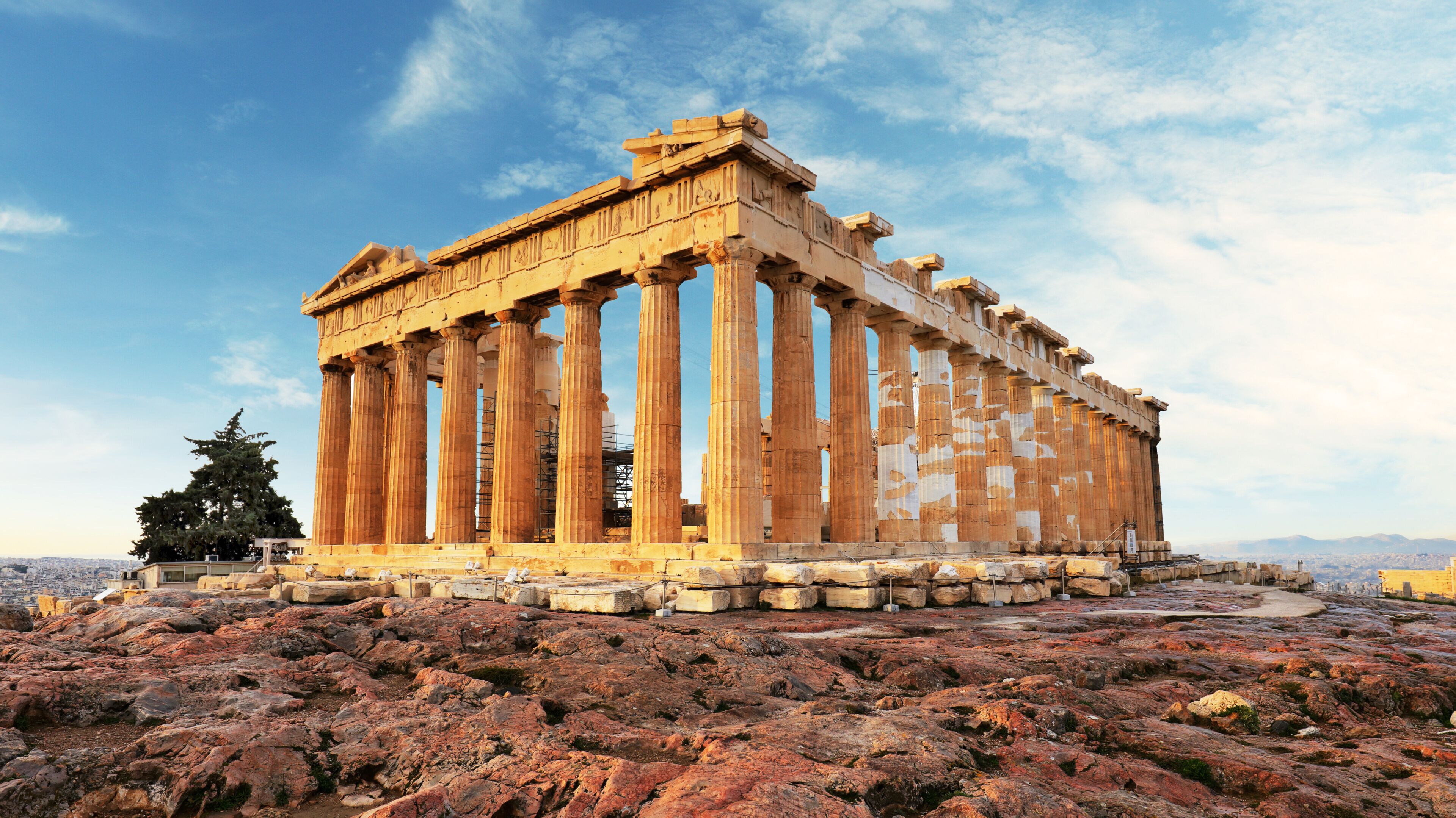 Parthenon on Acropolis, Athens, Greece. Nobody