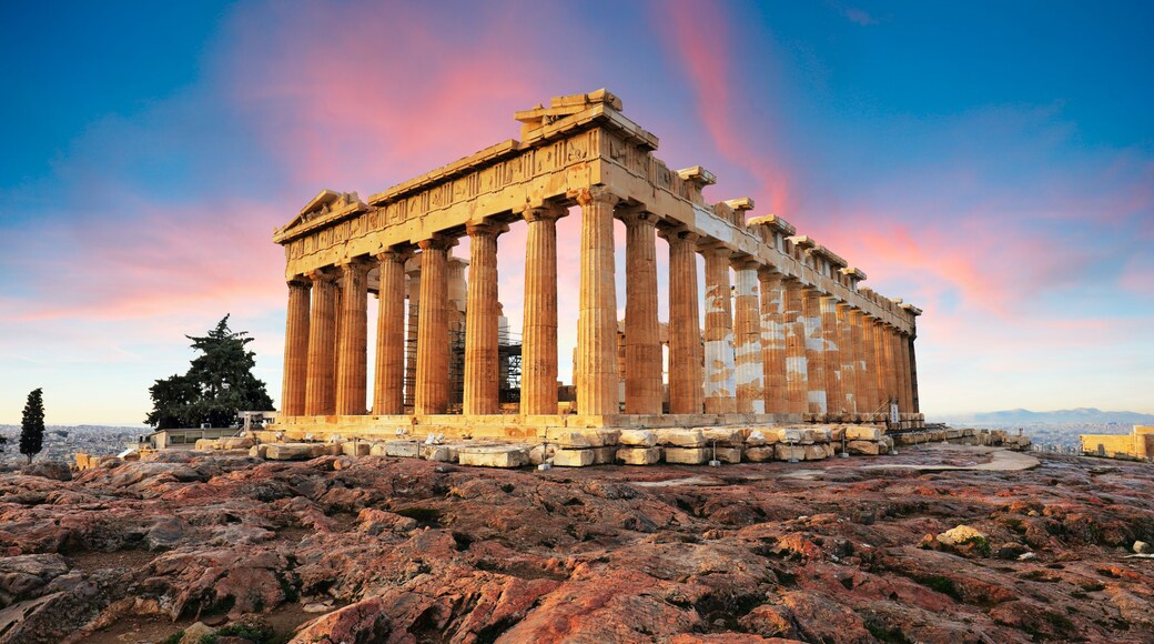 Parthenon on Acropolis, Athens, Greece. Nobody