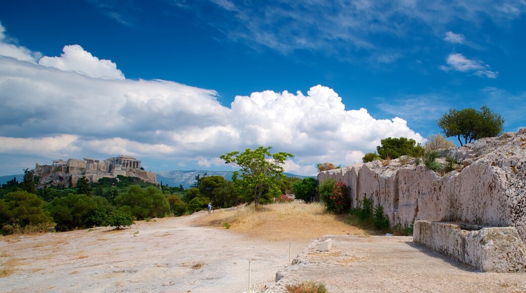 Pnyx mostrando elementos de patrimĂŽnio