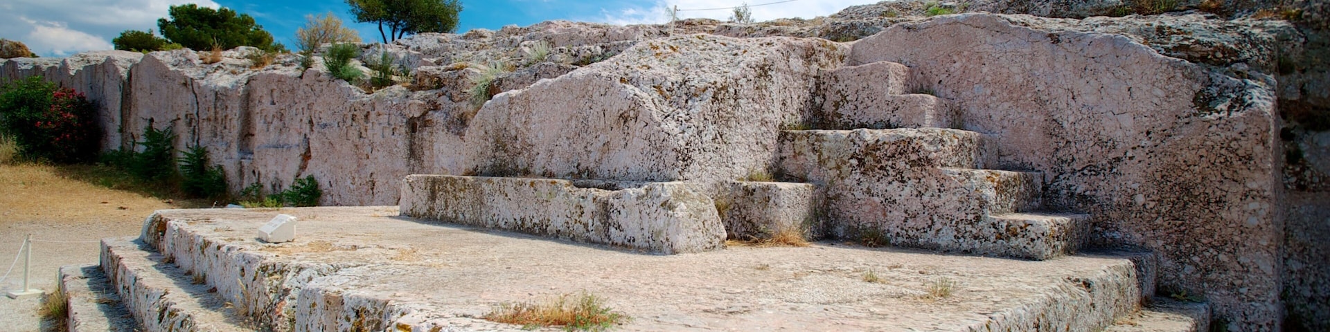 Pnyx which includes heritage elements and a ruin