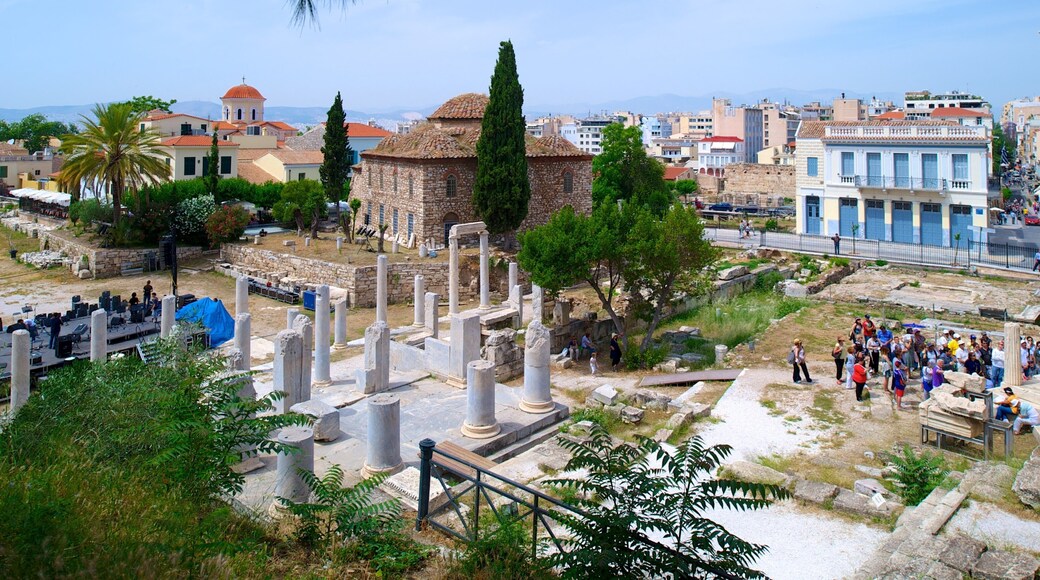 Roman Agora which includes heritage elements, a city and building ruins