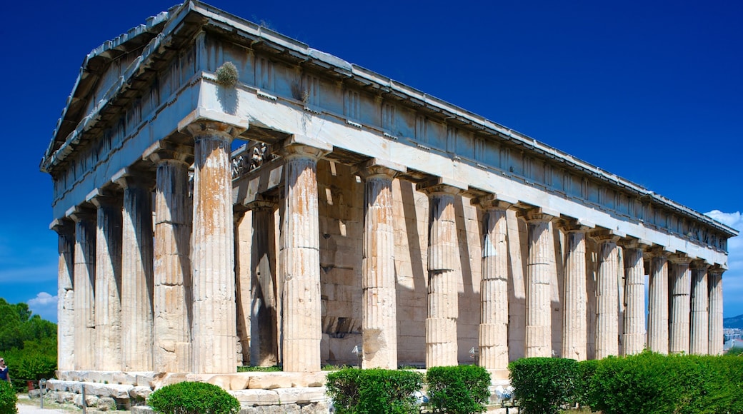 Temple of Hephaestos showing heritage elements, heritage architecture and a temple or place of worship