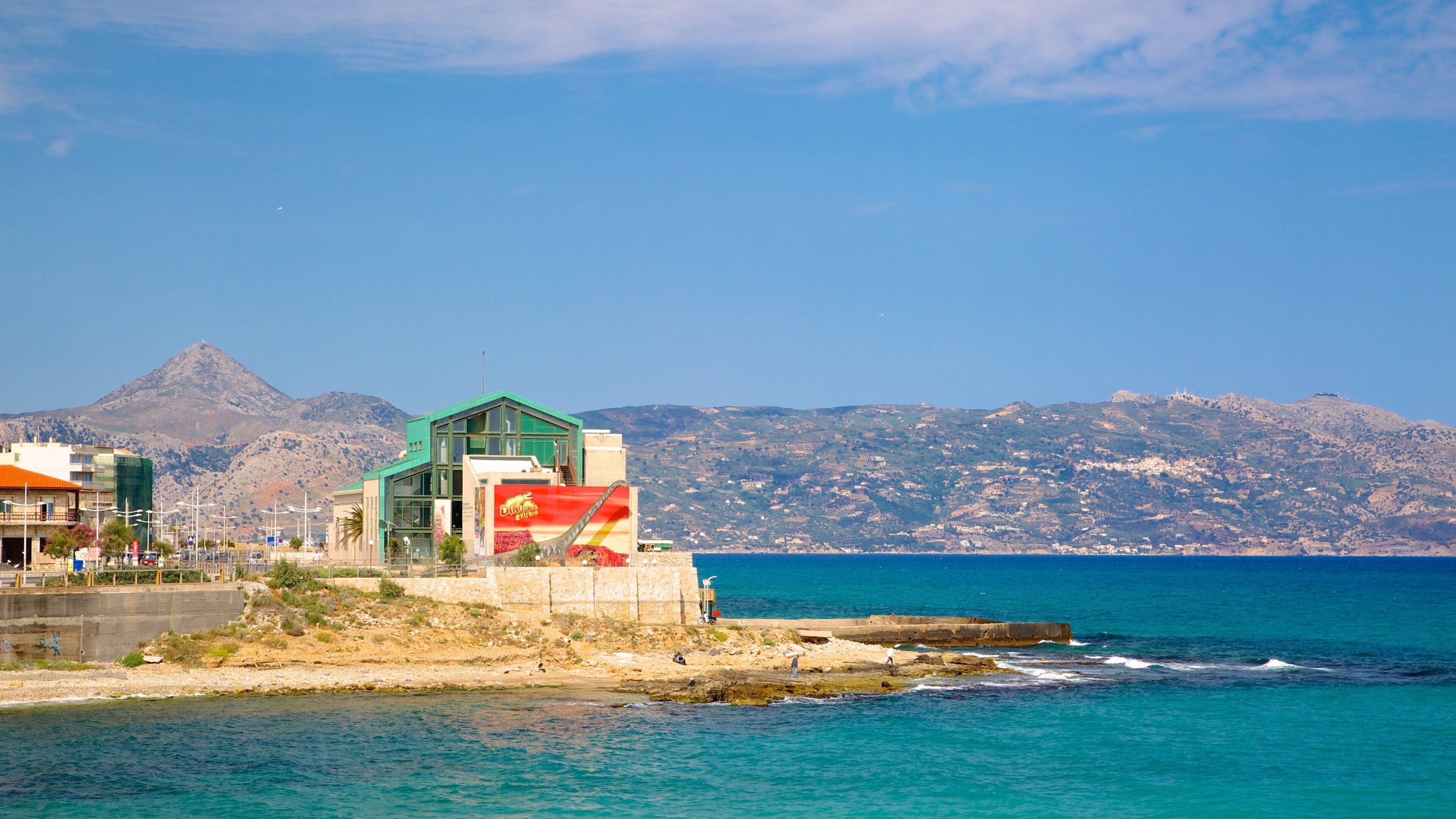 Natural History Museum of Crete showing general coastal views