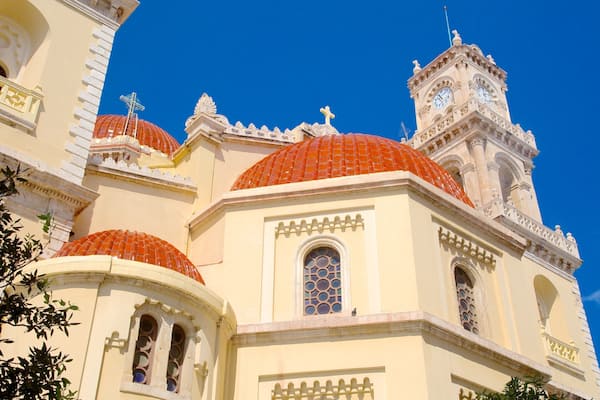 St. Minas Cathedral which includes religious aspects and a church or cathedral