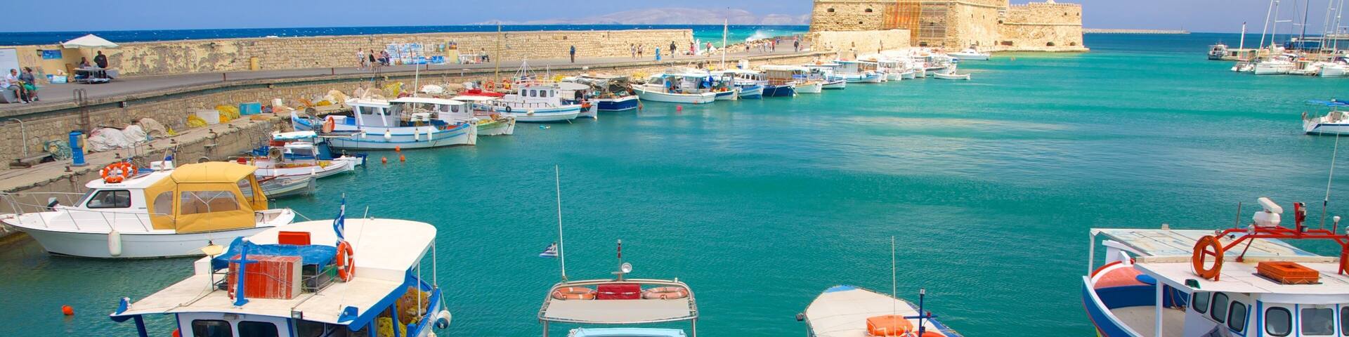 Koules Fortress featuring a bay or harbour