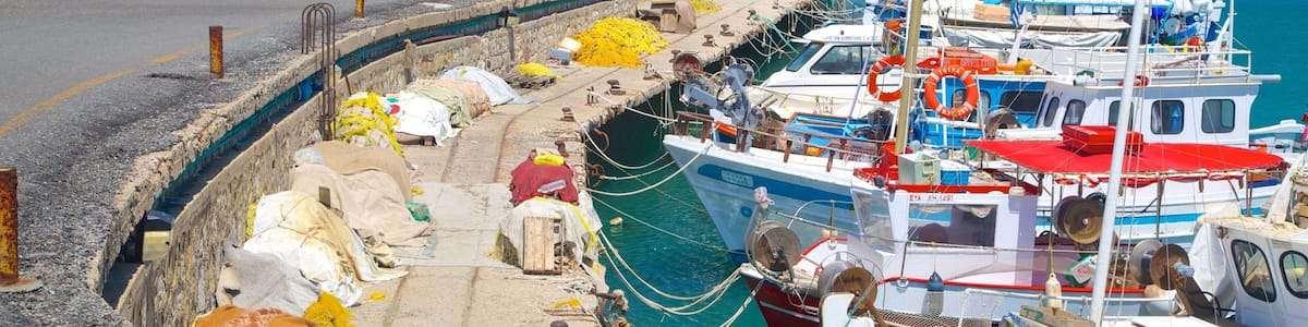 Koules Fortress featuring a bay or harbor