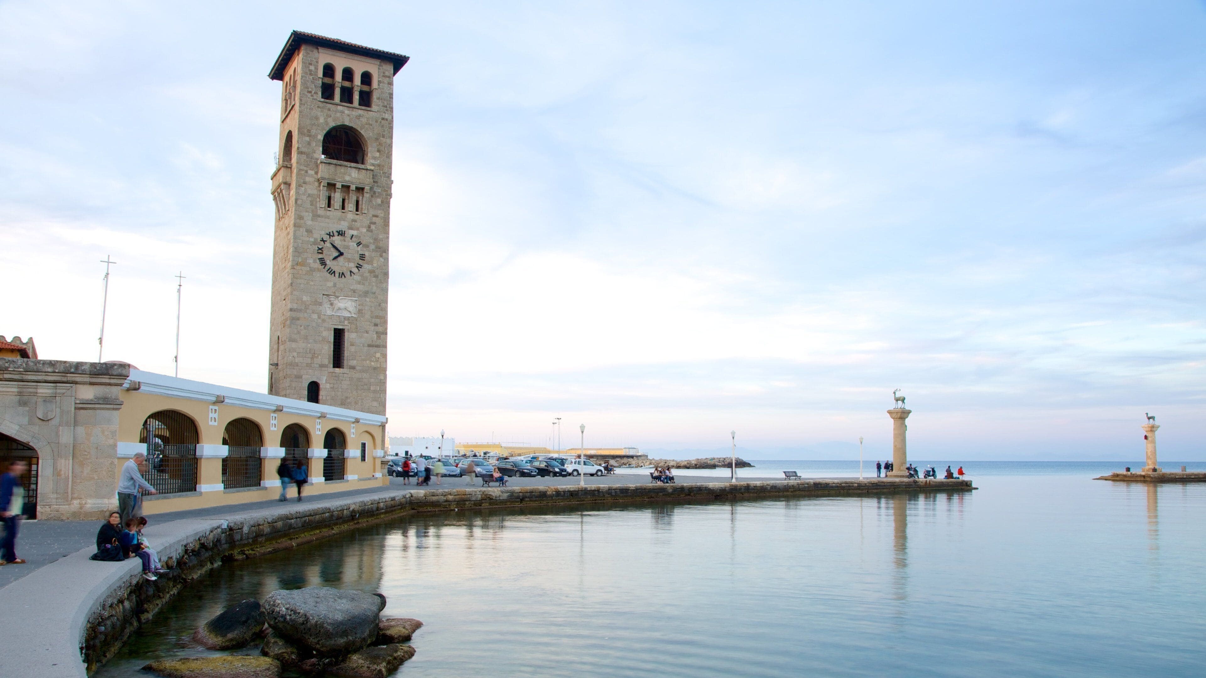 Havneporten som inkluderer bukt eller havn