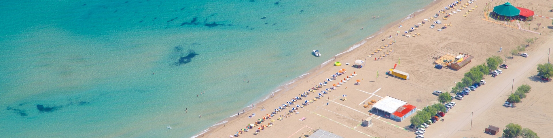 Tsambika Monastery showing a beach