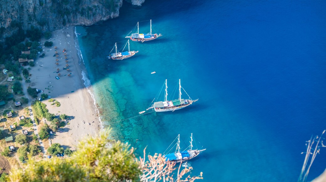 butterfly valley high angle view form a distance. kelebekler vadisi