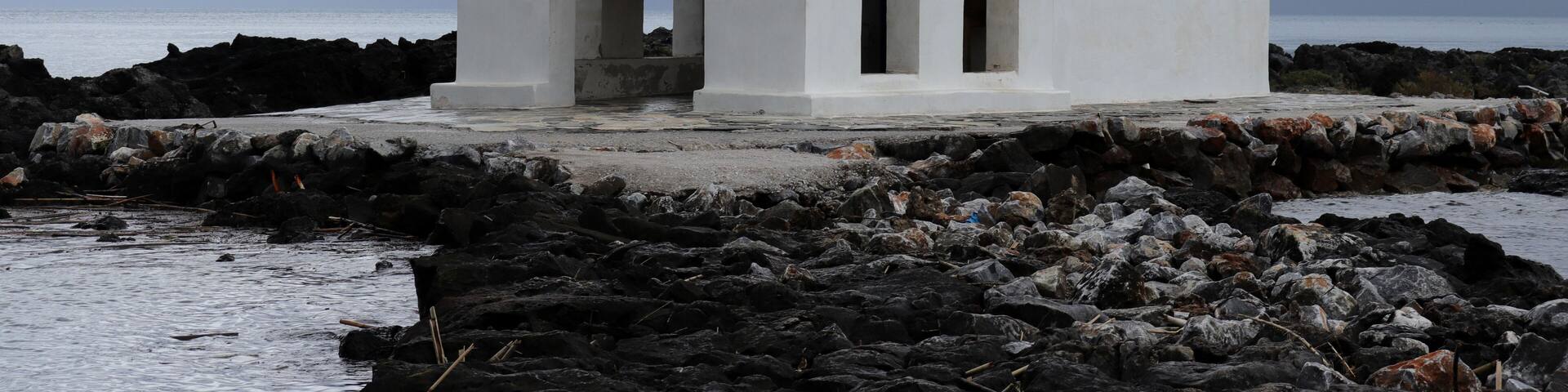 Agios Nikolaos Church in the Sea in Crete