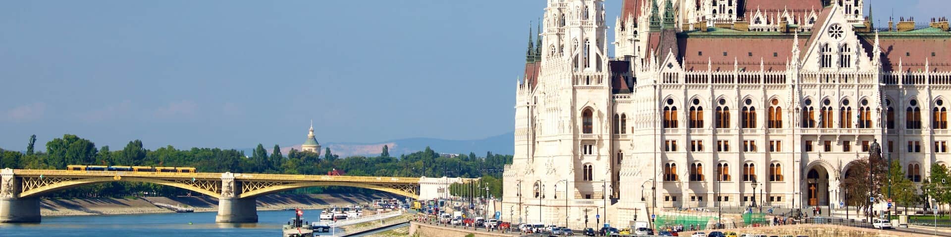Budapest which includes a river or creek, heritage architecture and a bridge