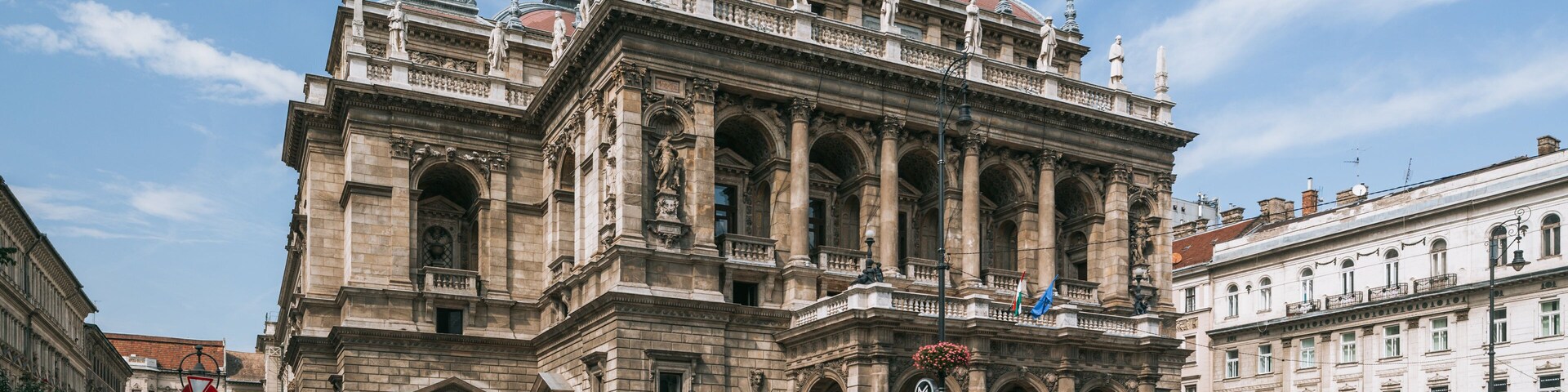 Hungarian State Opera House which includes street scenes, heritage architecture and a city