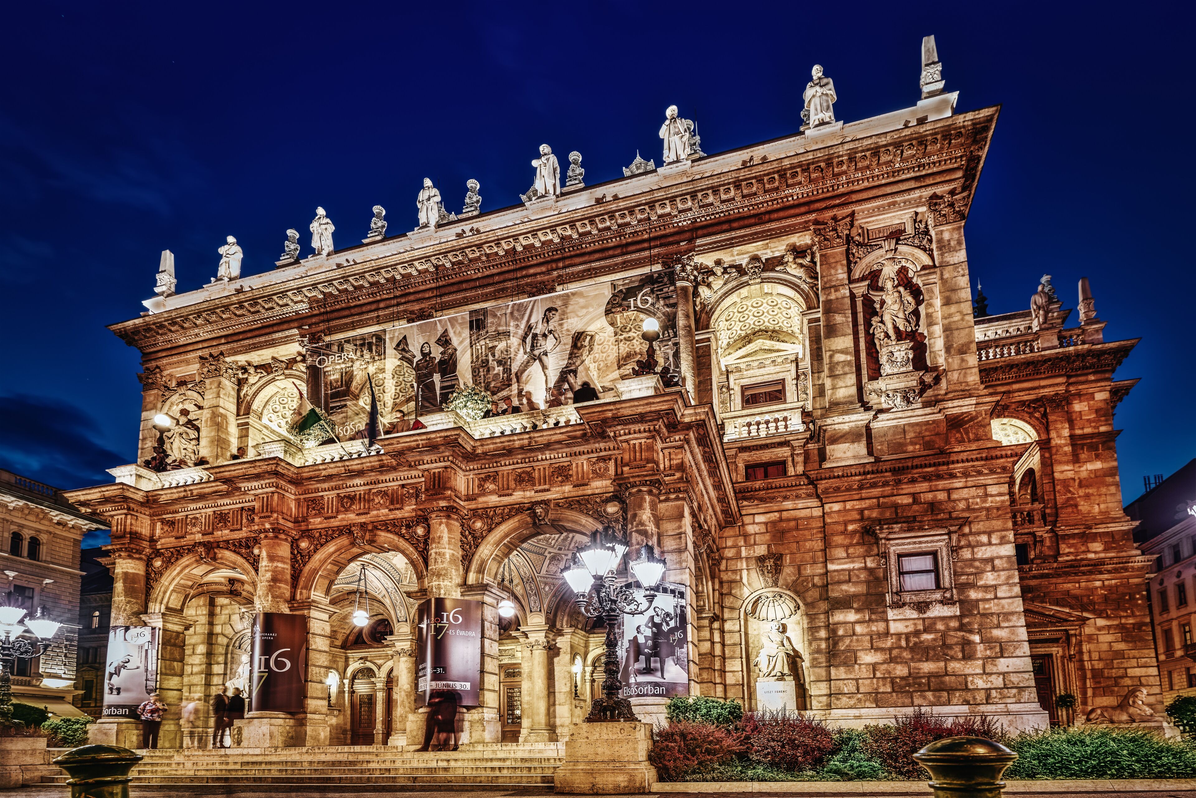 BUDAPEST, HUNGARY-MAY 05,2016: Hungarian State Opera House  is a neo-Renaissance opera house located in central Budapest.
