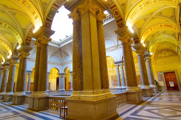Museum of Fine Arts showing heritage architecture, interior views and art