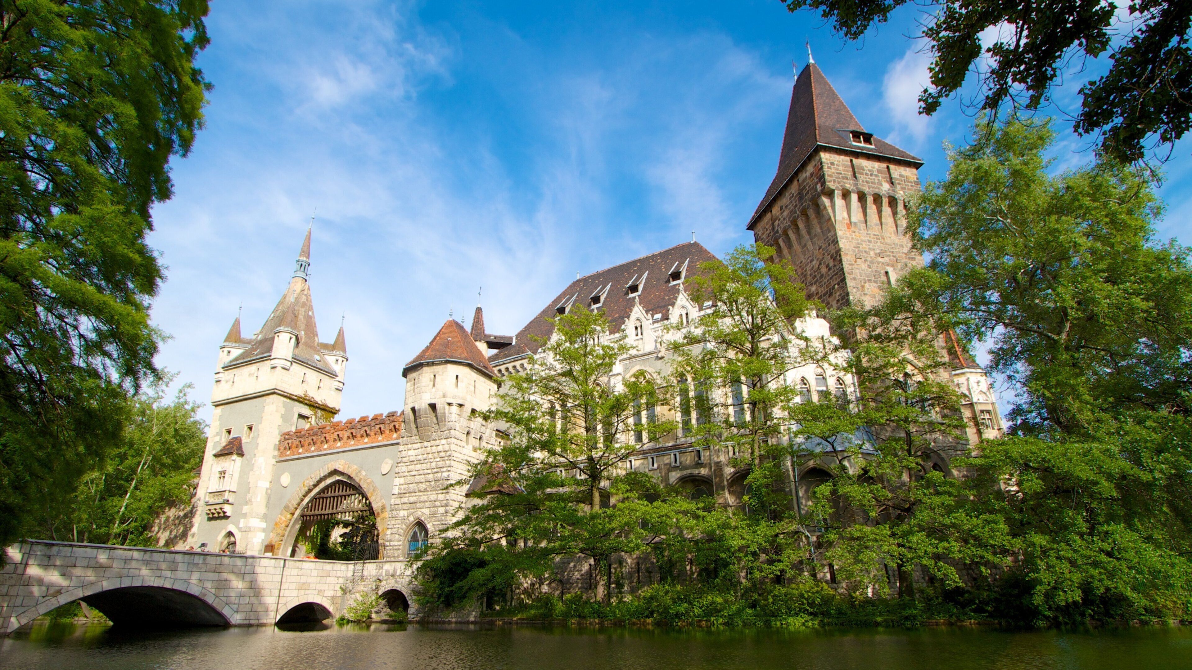City Park featuring chateau or palace and a river or creek