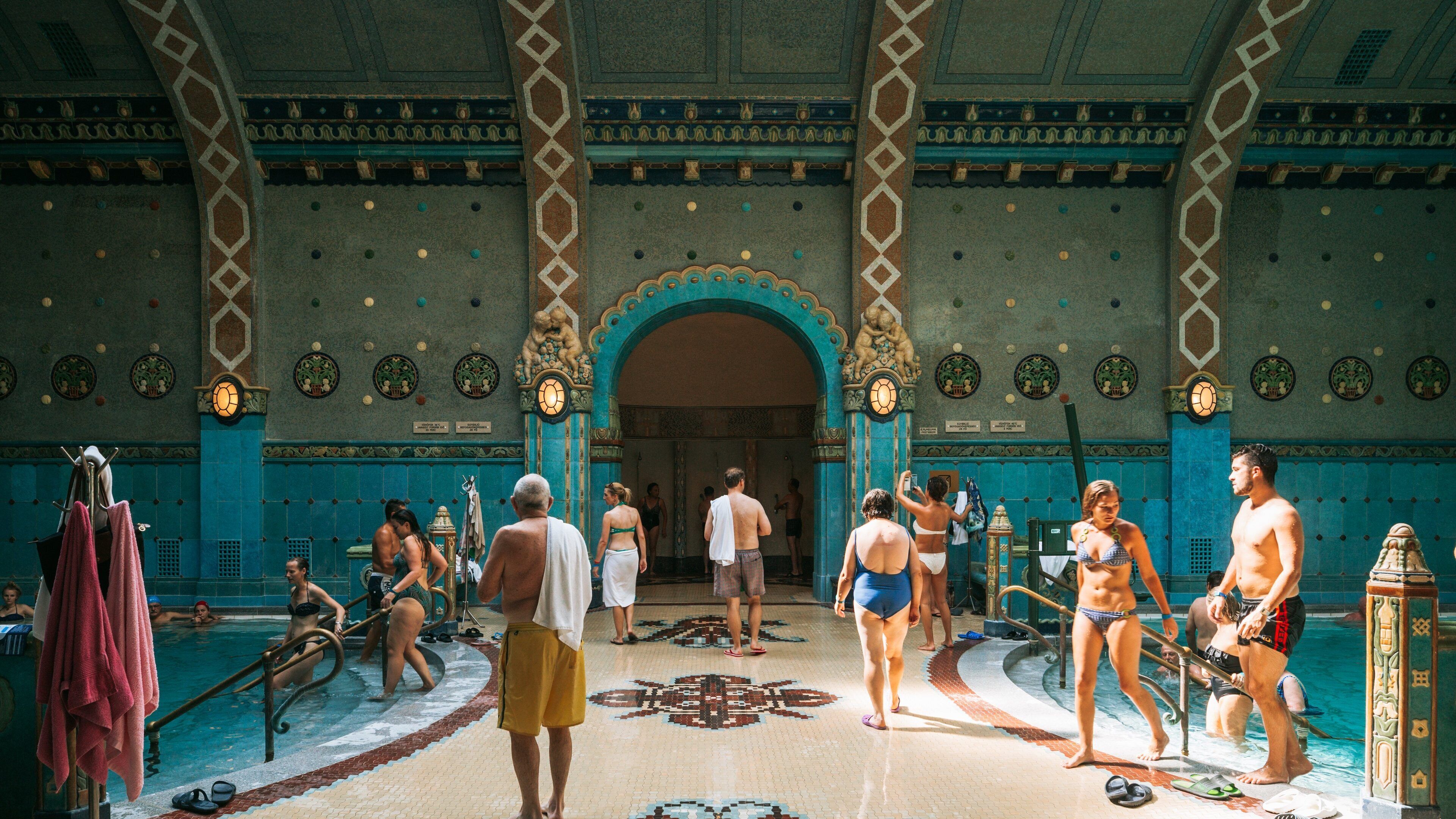 Gellert Thermal Baths and Swimming Pool which includes interior views, a pool and swimming