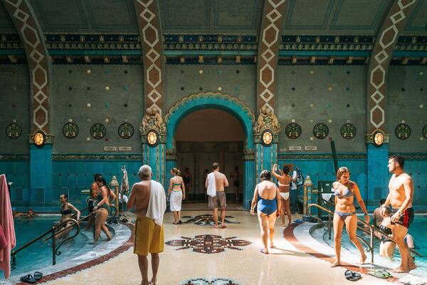 Gellert Thermal Baths and Swimming Pool which includes interior views, a pool and swimming
