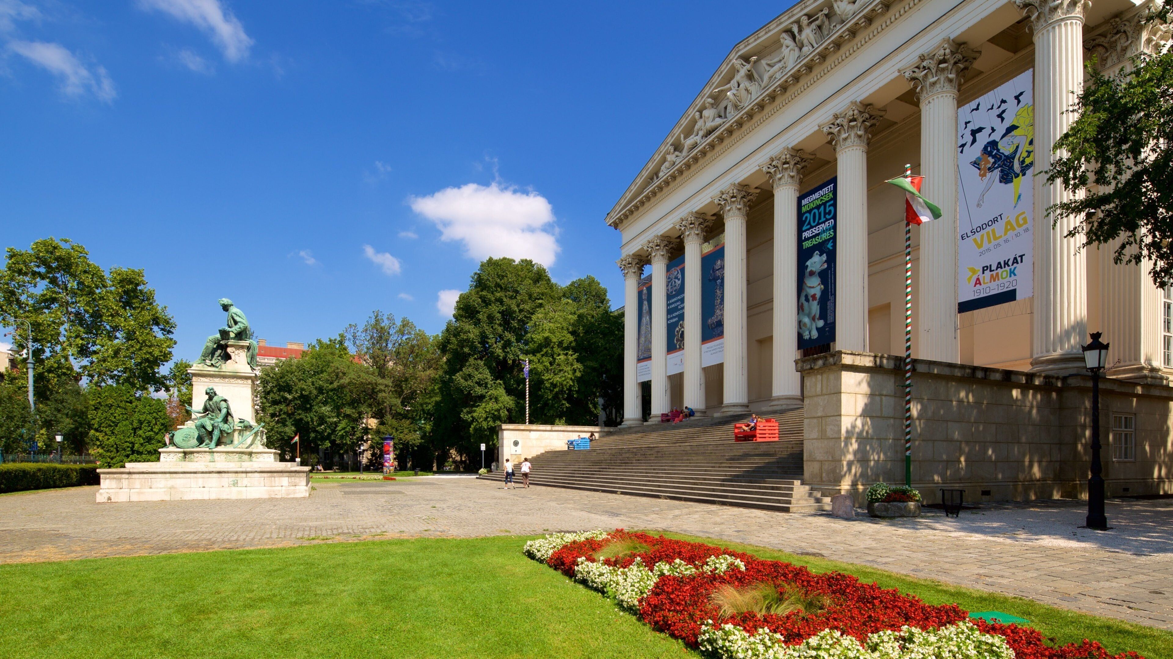 ハンガリー国立美術館 表示 花 と 遺跡