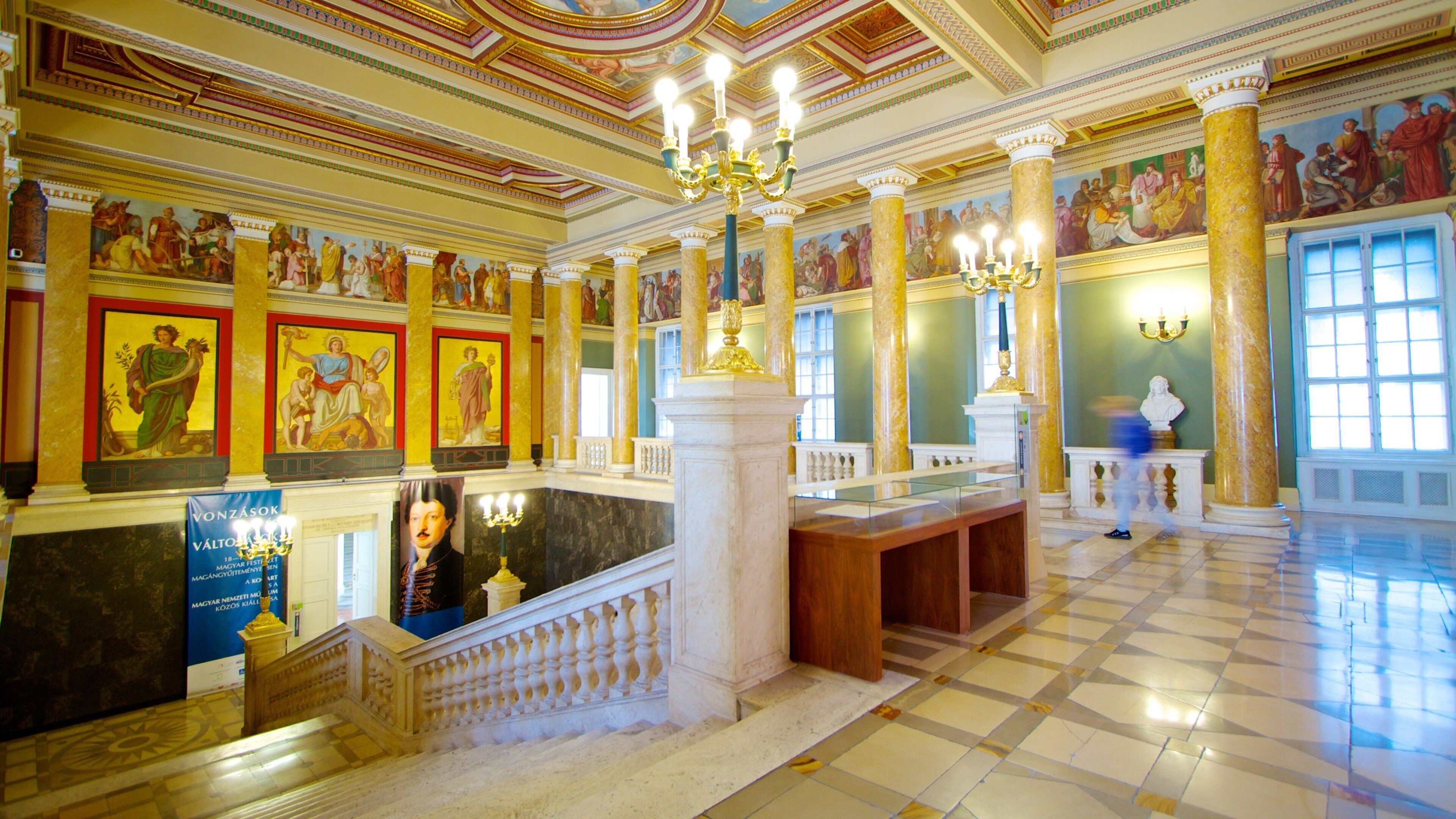 Hungarian National Museum showing interior views
