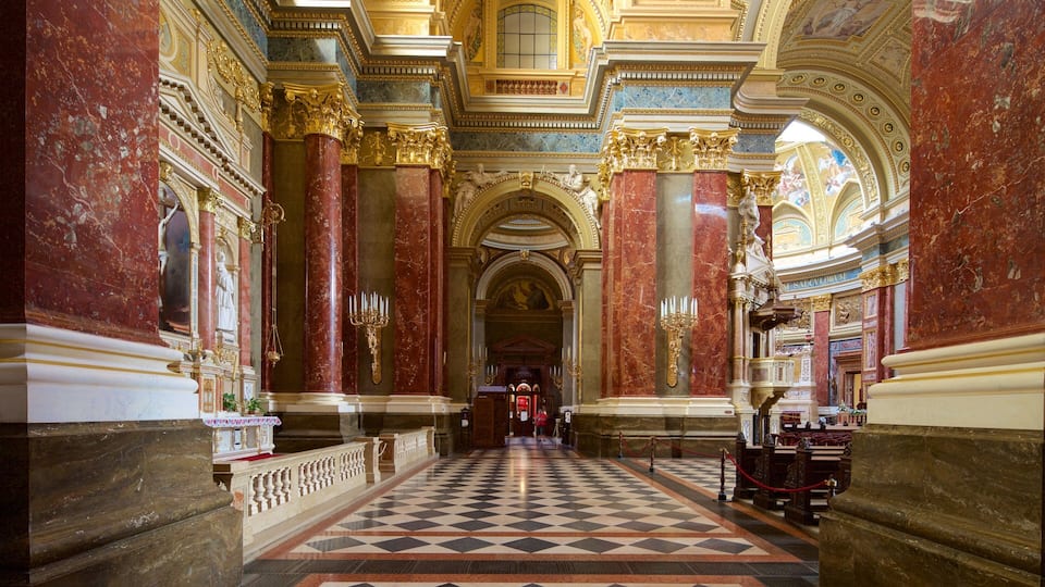 St. Stephen\'s Basilica showing interior views, religious aspects and a church or cathedral