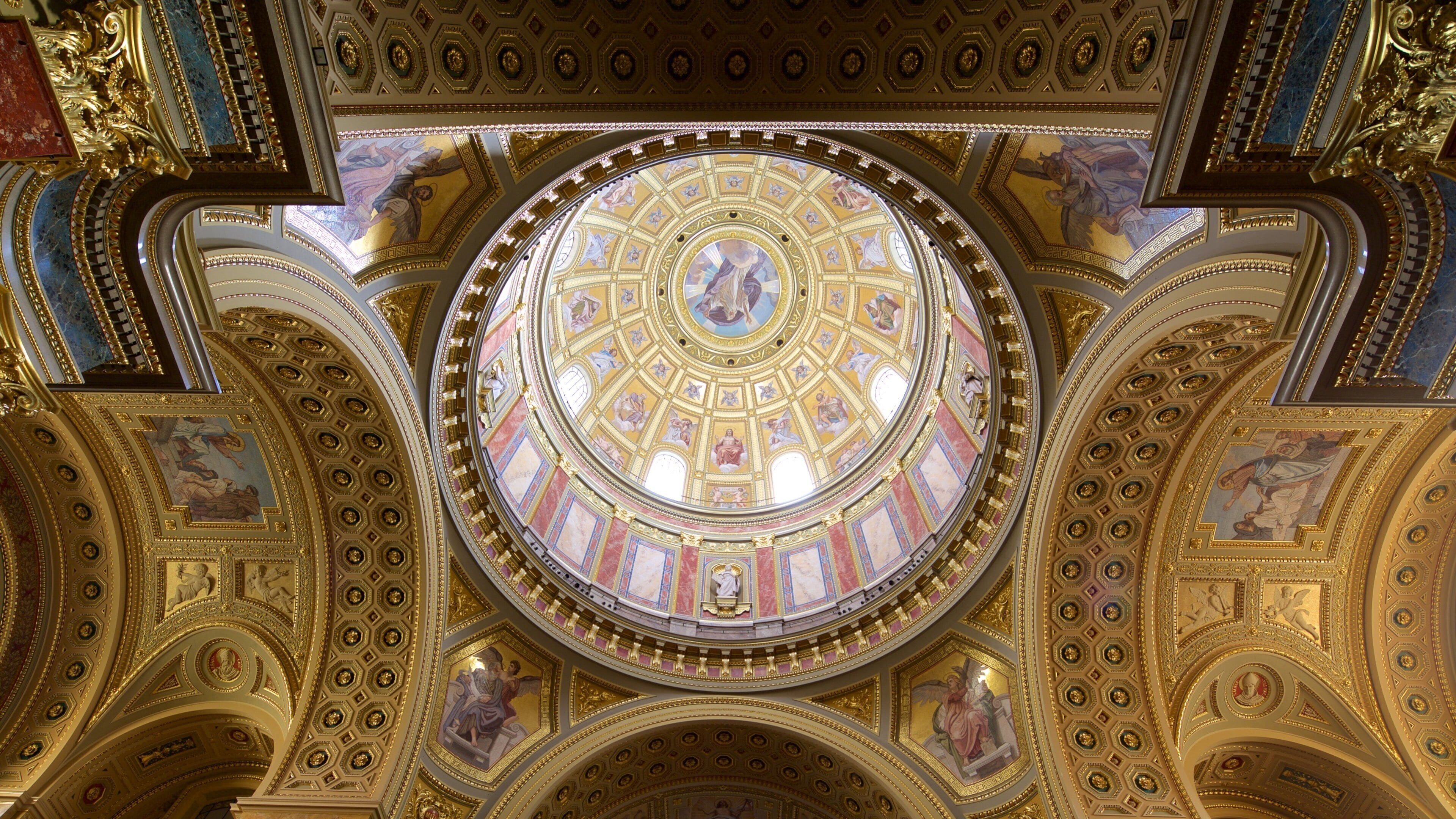 St. Stephen\'s Basilica showing a church or cathedral, interior views and religious elements