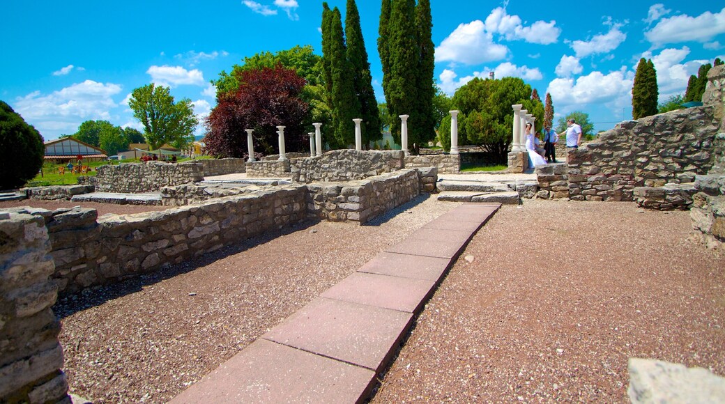 Aquincum som viser historisk arkitektur